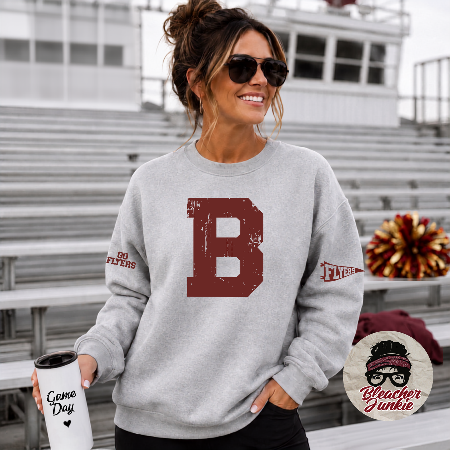 Flyers Vintage Crewneck Sweatshirt | School Spirit Sweatshirt