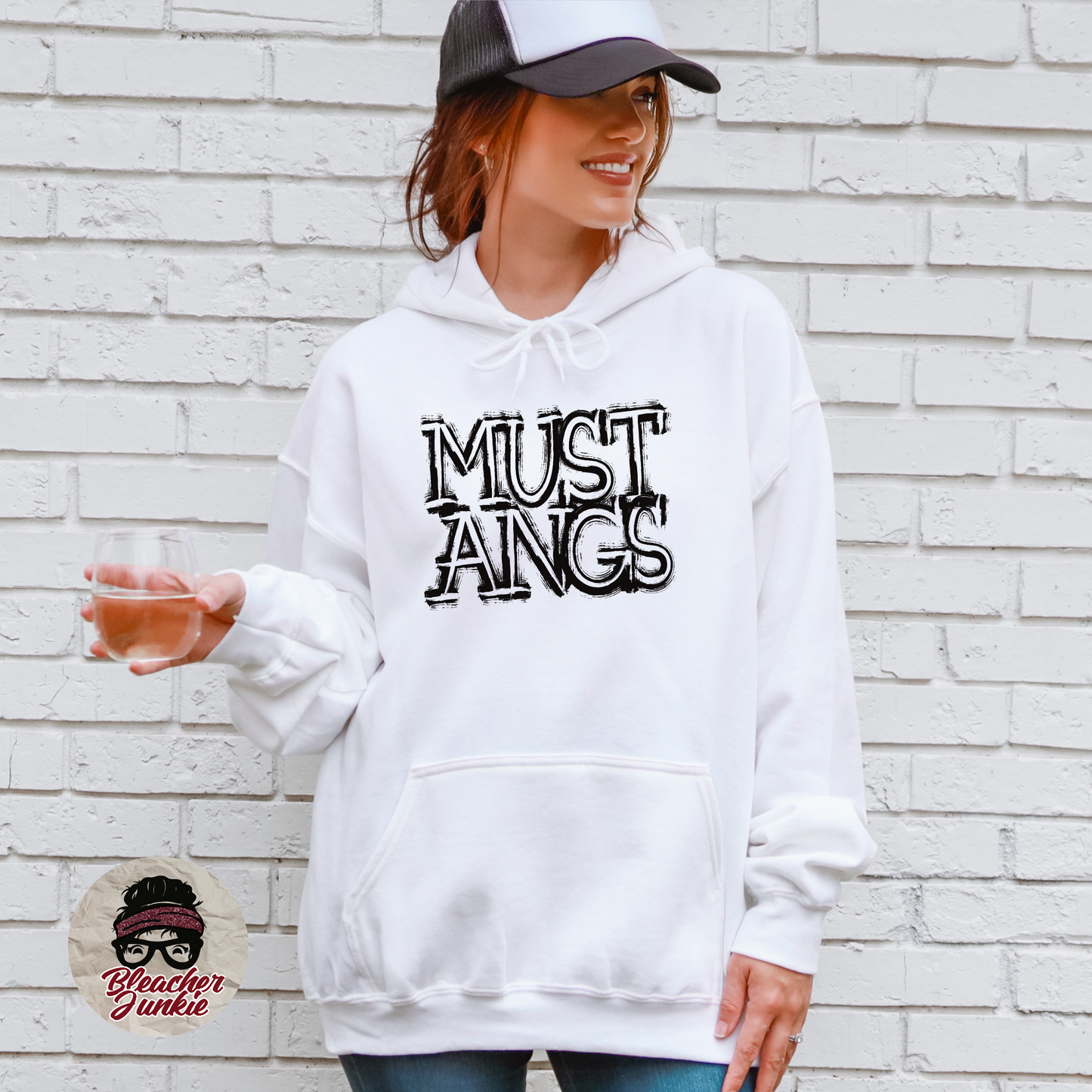 Scratched VIKINGS Mascot Shirt, Crewneck, or Hoodie | Bella Canvas 3001CVC Tee, 3901 Sweatshirt, 3719 Hoodie | School Spirit Wear for Game Day