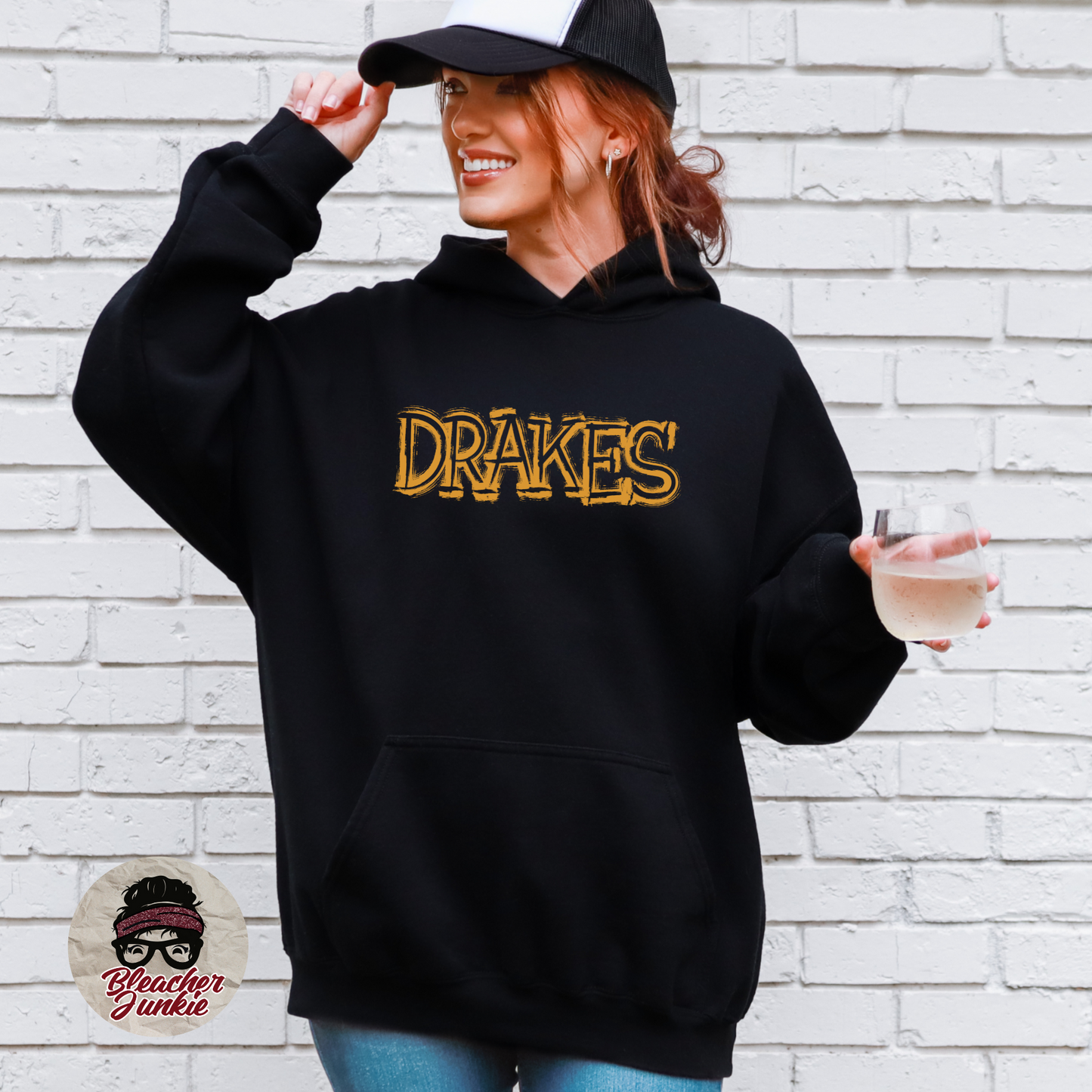 Scratched DRAKES Mascot Shirt, Crewneck, or Hoodie | Bella Canvas 3001CVC Tee, 3901 Sweatshirt, 3719 Hoodie | School Spirit Wear for Game Day