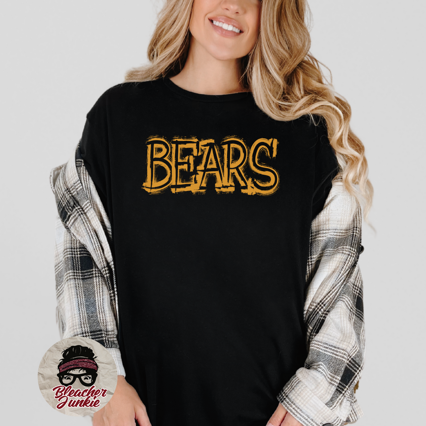 Scratched Bears Mascot Shirt, Crewneck, or Hoodie | Bella Canvas 3001CVC Tee, 3901 Sweatshirt, 3719 Hoodie | School Spirit Wear for Game Day