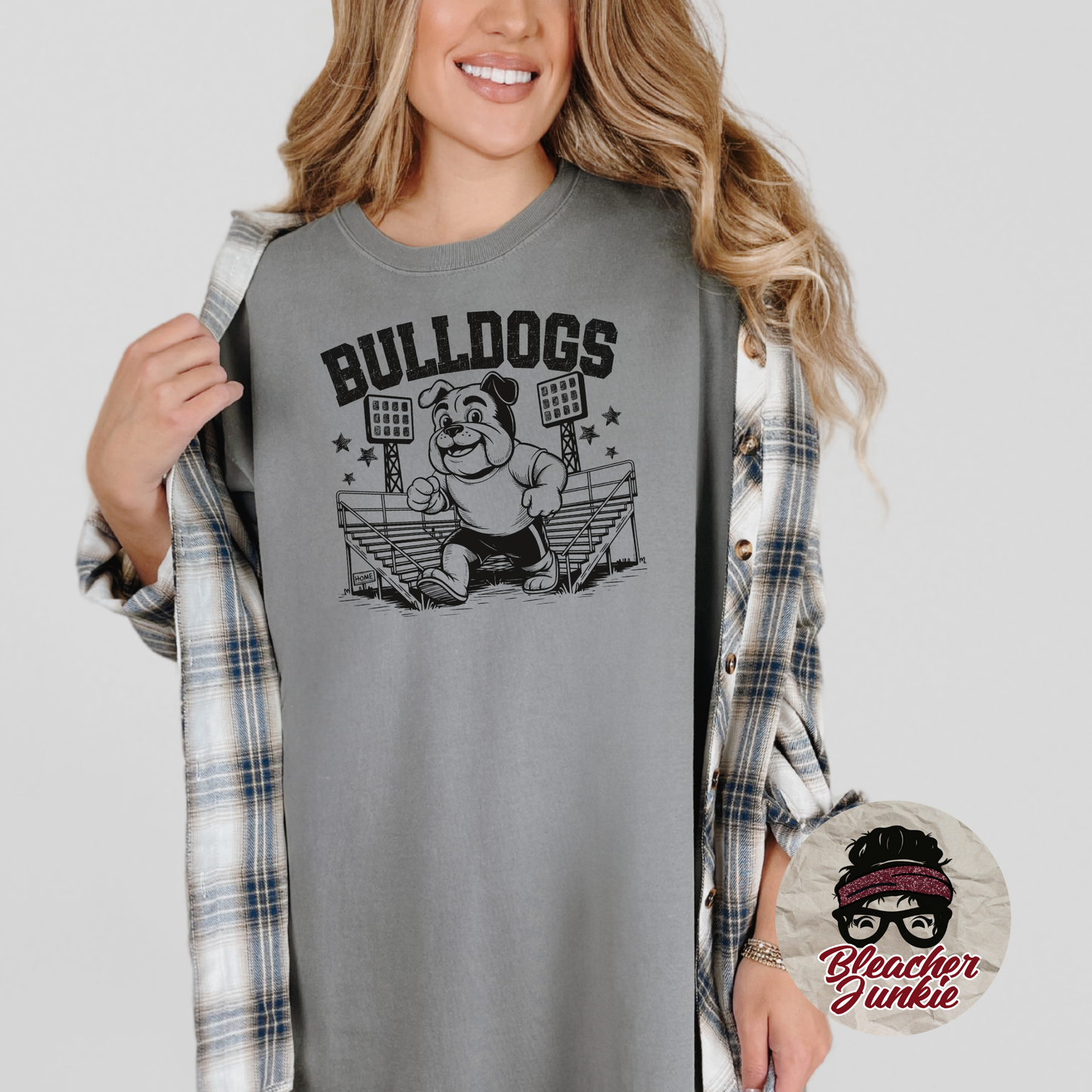 Bulldogs Bleacher Shirt – High School Mascot Spirit Wear Tee