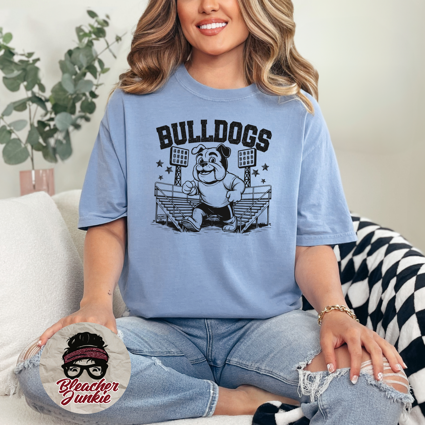 Bulldogs Bleacher Shirt – High School Mascot Spirit Wear Tee