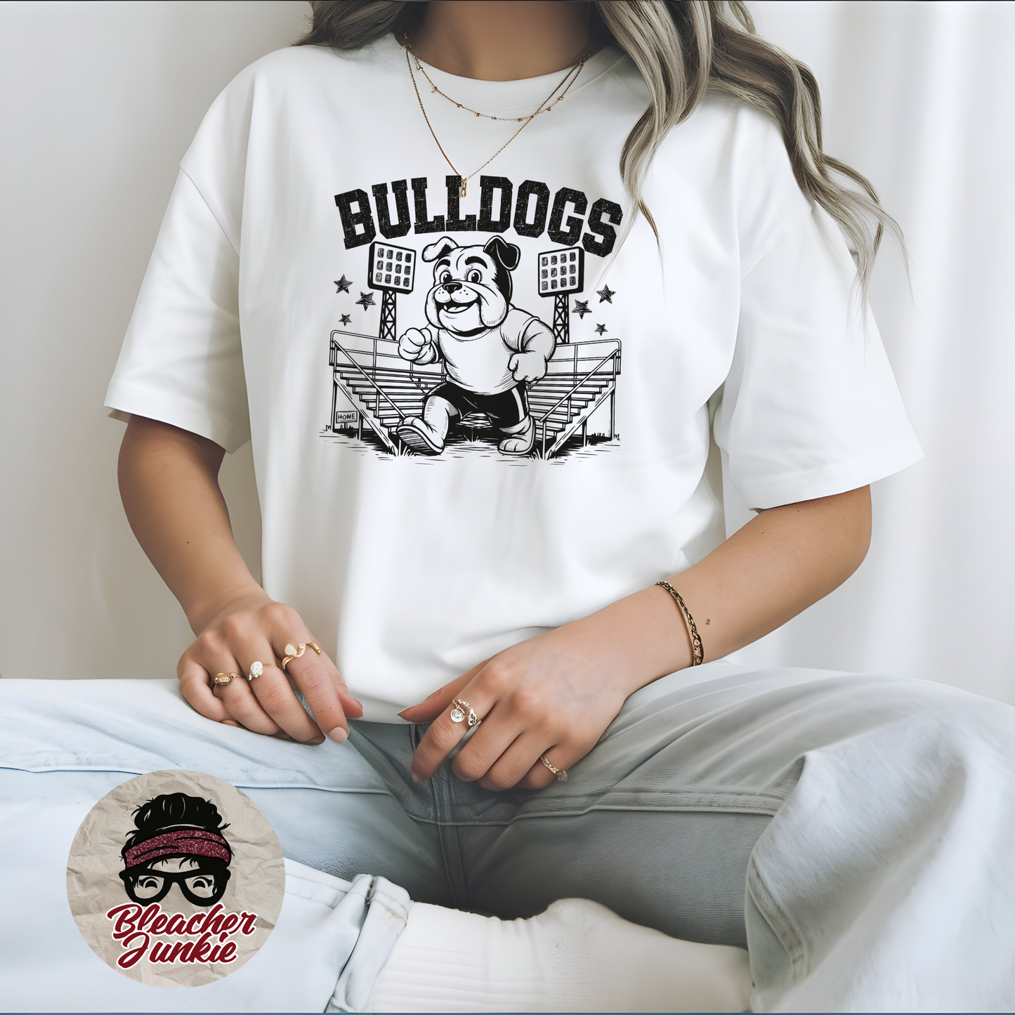 Bulldogs Bleacher Shirt – High School Mascot Spirit Wear Tee