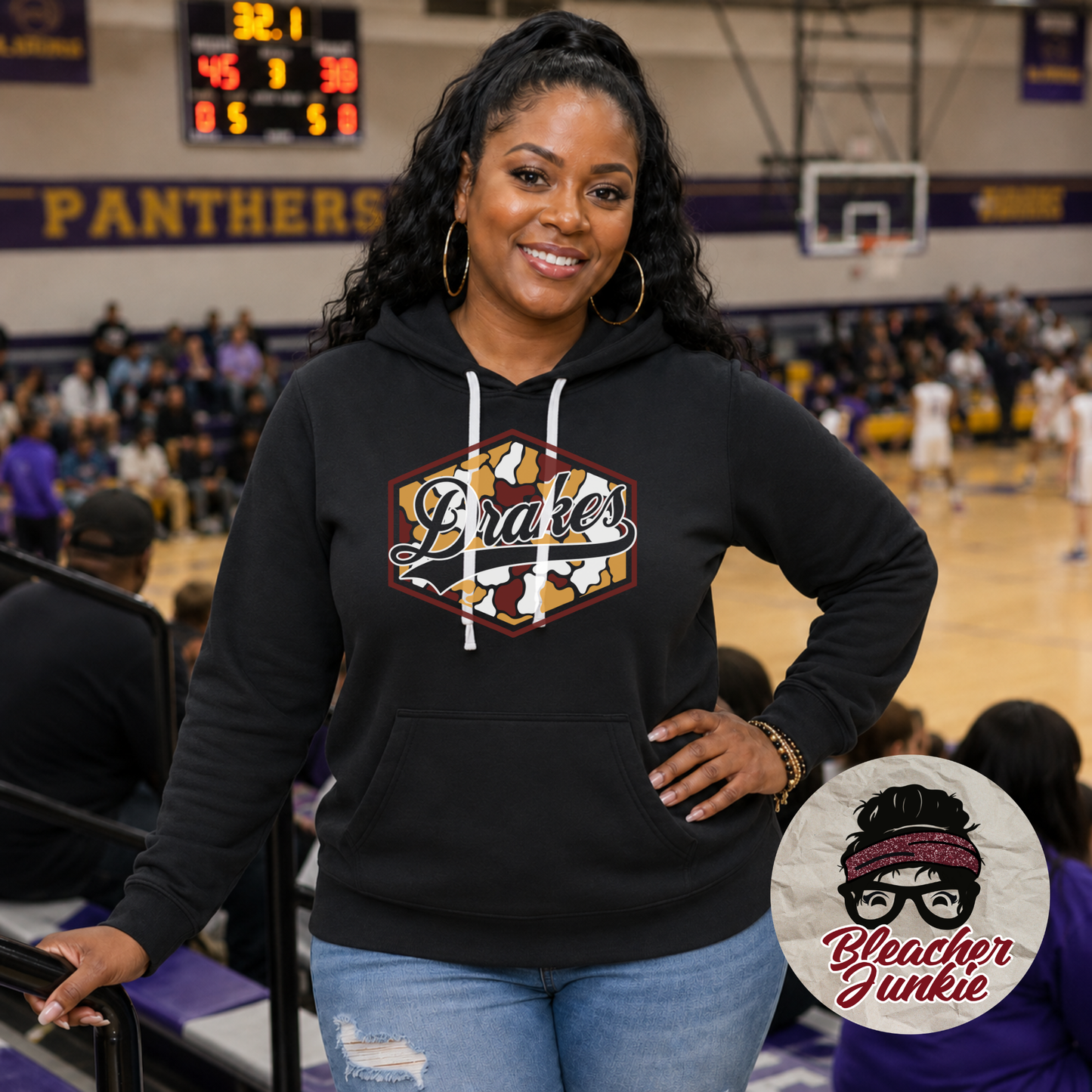 Drakes Camo Spirit Wear | Bella+Canvas T-Shirt or Hoodie | Drakes Game Day Apparel (Copy)