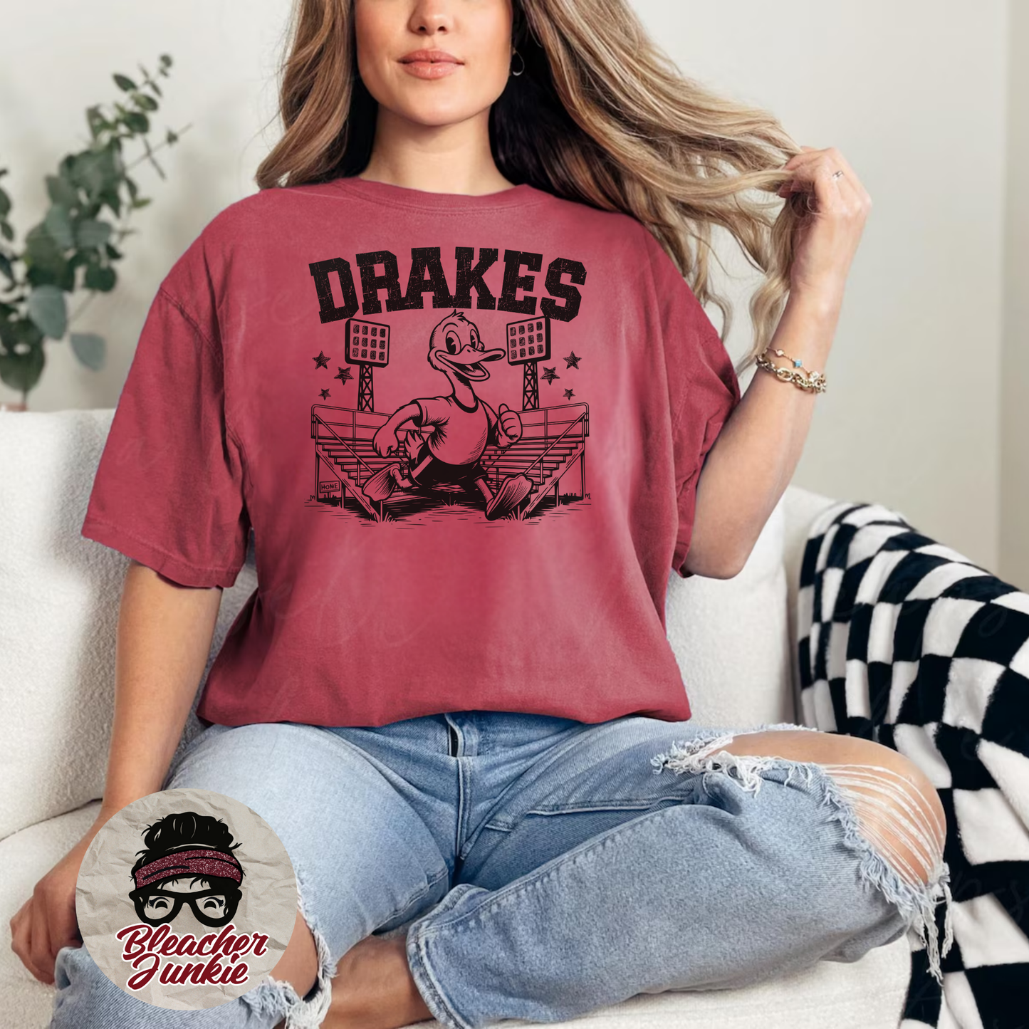 Drakes Bleacher Shirt – High School Mascot Spirit Wear Tee