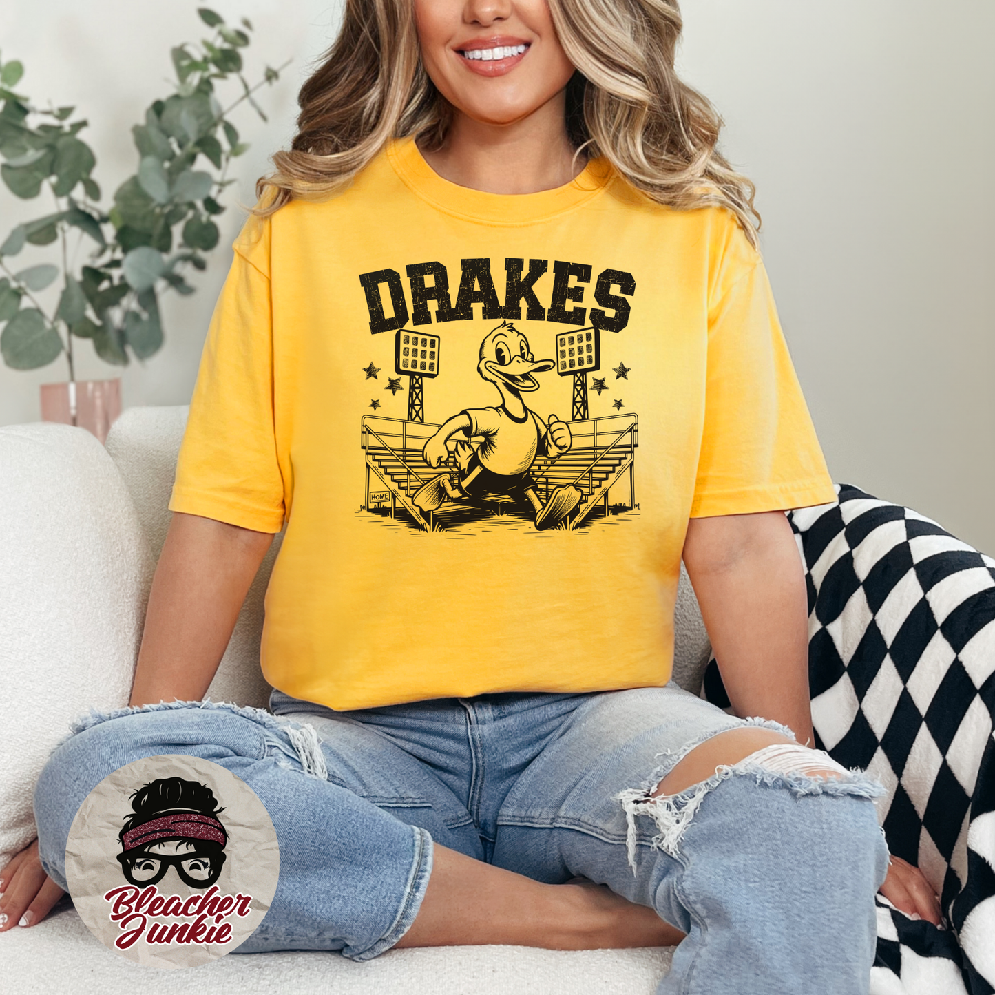 Drakes Bleacher Shirt – High School Mascot Spirit Wear Tee