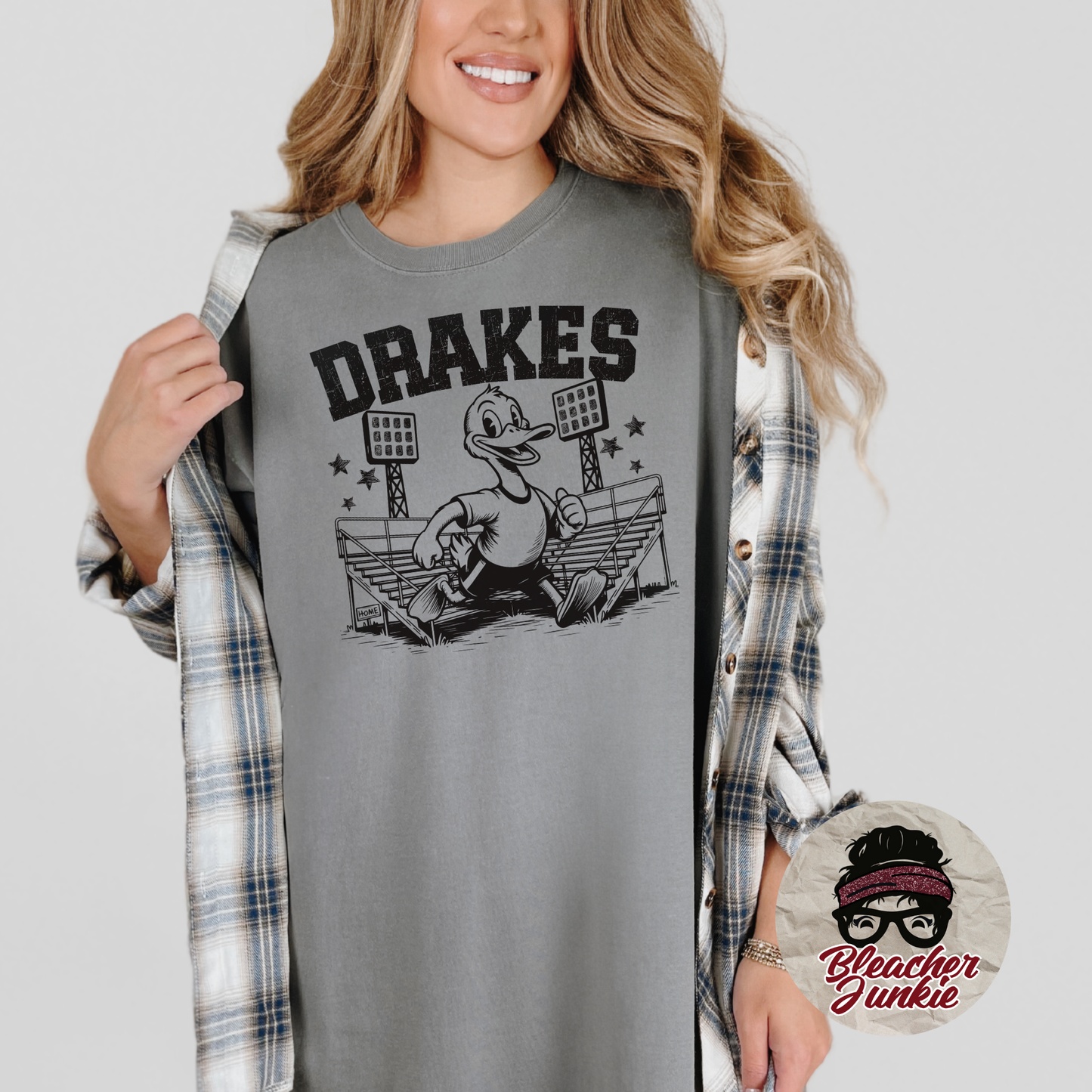 Drakes Bleacher Shirt – High School Mascot Spirit Wear Tee