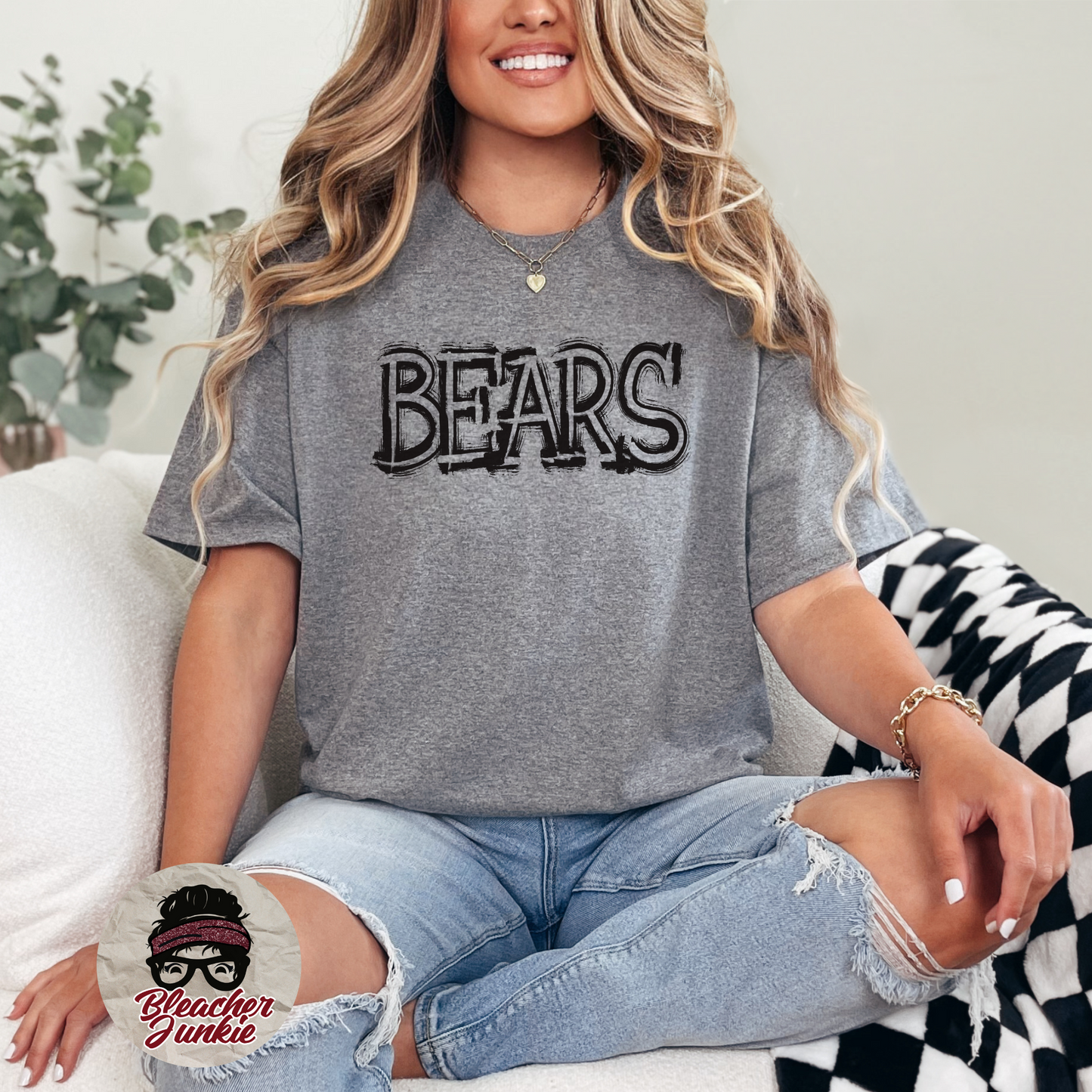 Scratched Bears Mascot Shirt, Crewneck, or Hoodie | Bella Canvas 3001CVC Tee, 3901 Sweatshirt, 3719 Hoodie | School Spirit Wear for Game Day