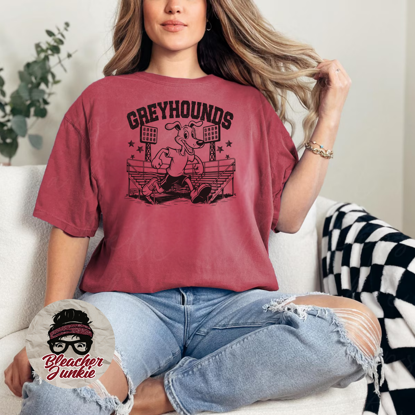 Greyhounds Bleacher Shirt – High School Mascot Spirit Wear Tee