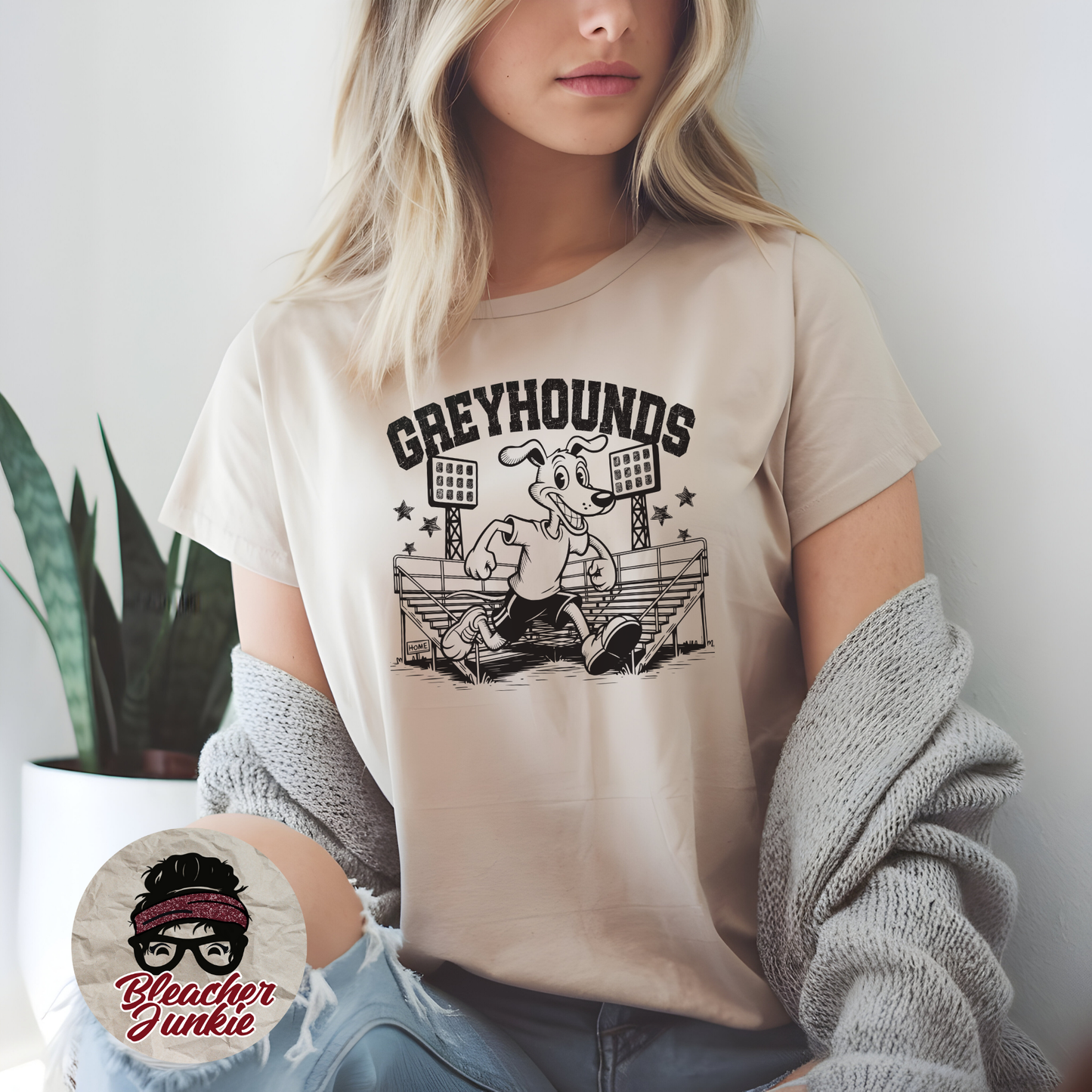 Greyhounds Bleacher Shirt – High School Mascot Spirit Wear Tee