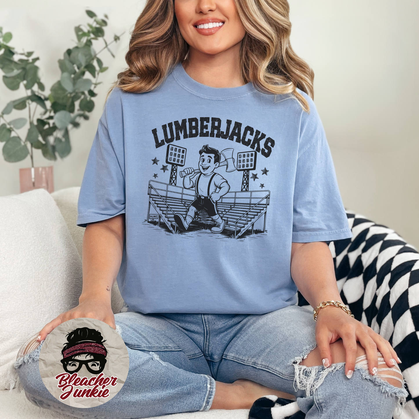 Lumberjacks Bleacher Shirt – High School Mascot Spirit Wear Tee