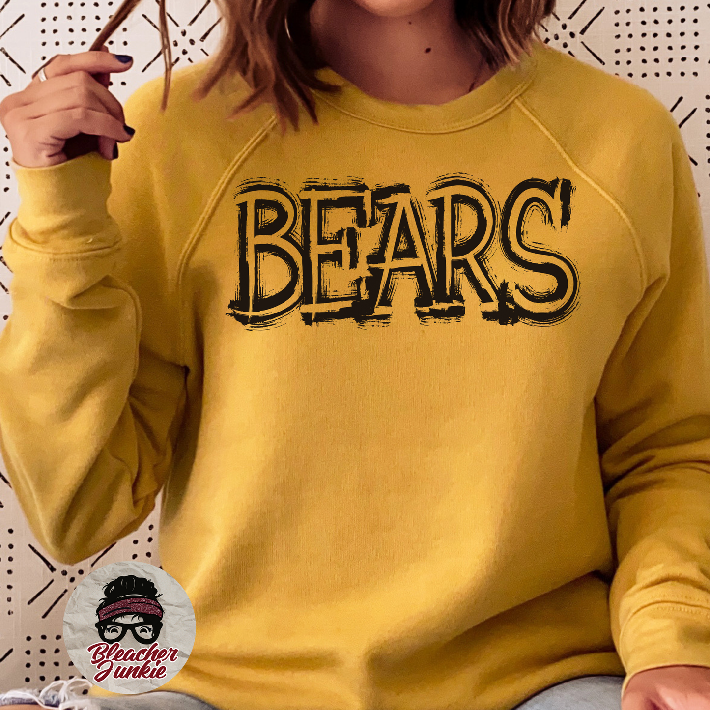 Scratched Bears Mascot Shirt, Crewneck, or Hoodie | Bella Canvas 3001CVC Tee, 3901 Sweatshirt, 3719 Hoodie | School Spirit Wear for Game Day