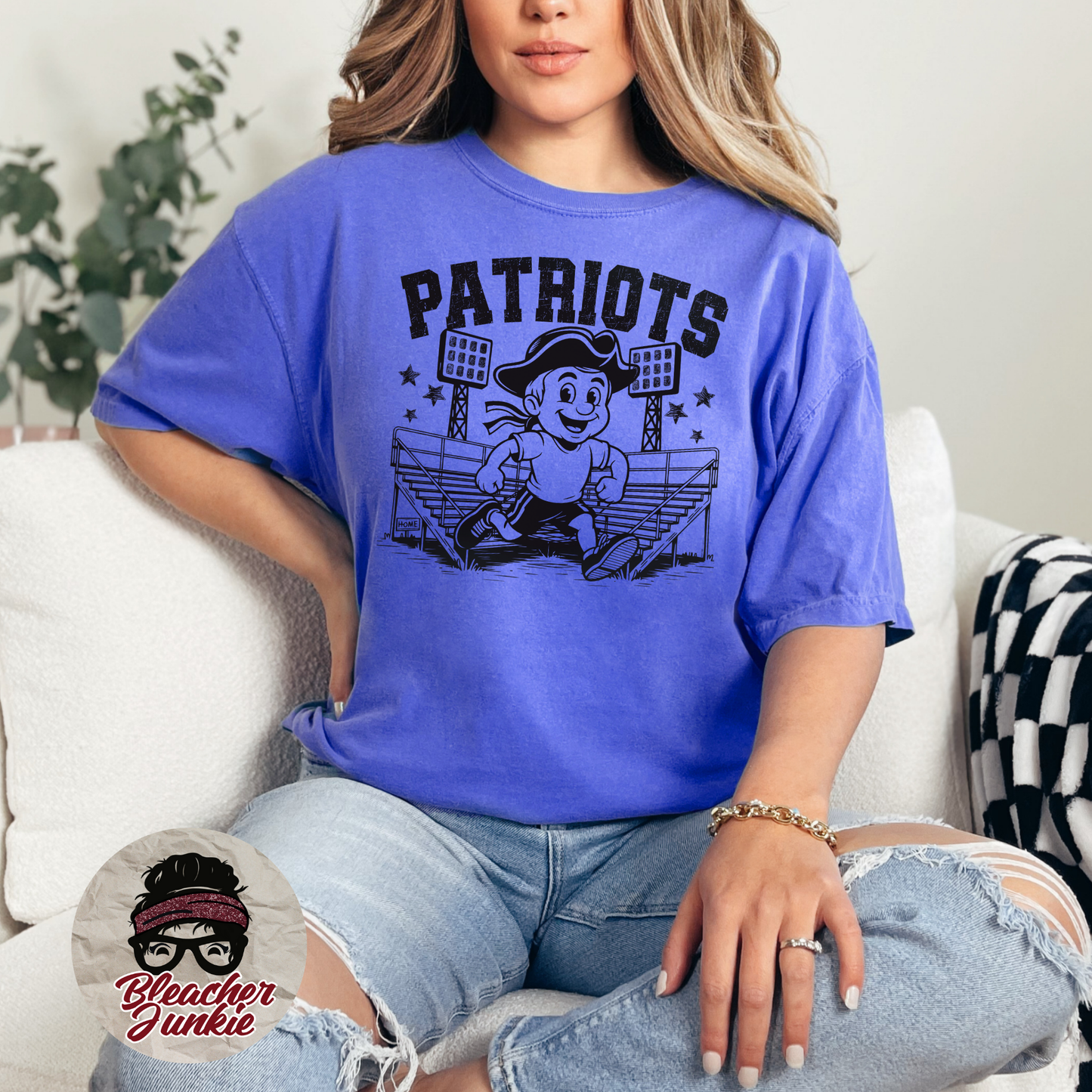 Patriots Bleacher Shirt – High School Mascot Spirit Wear Tee
