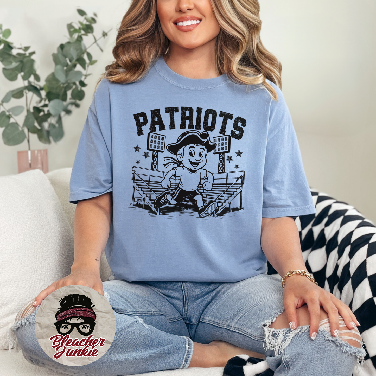 Patriots Bleacher Shirt – High School Mascot Spirit Wear Tee