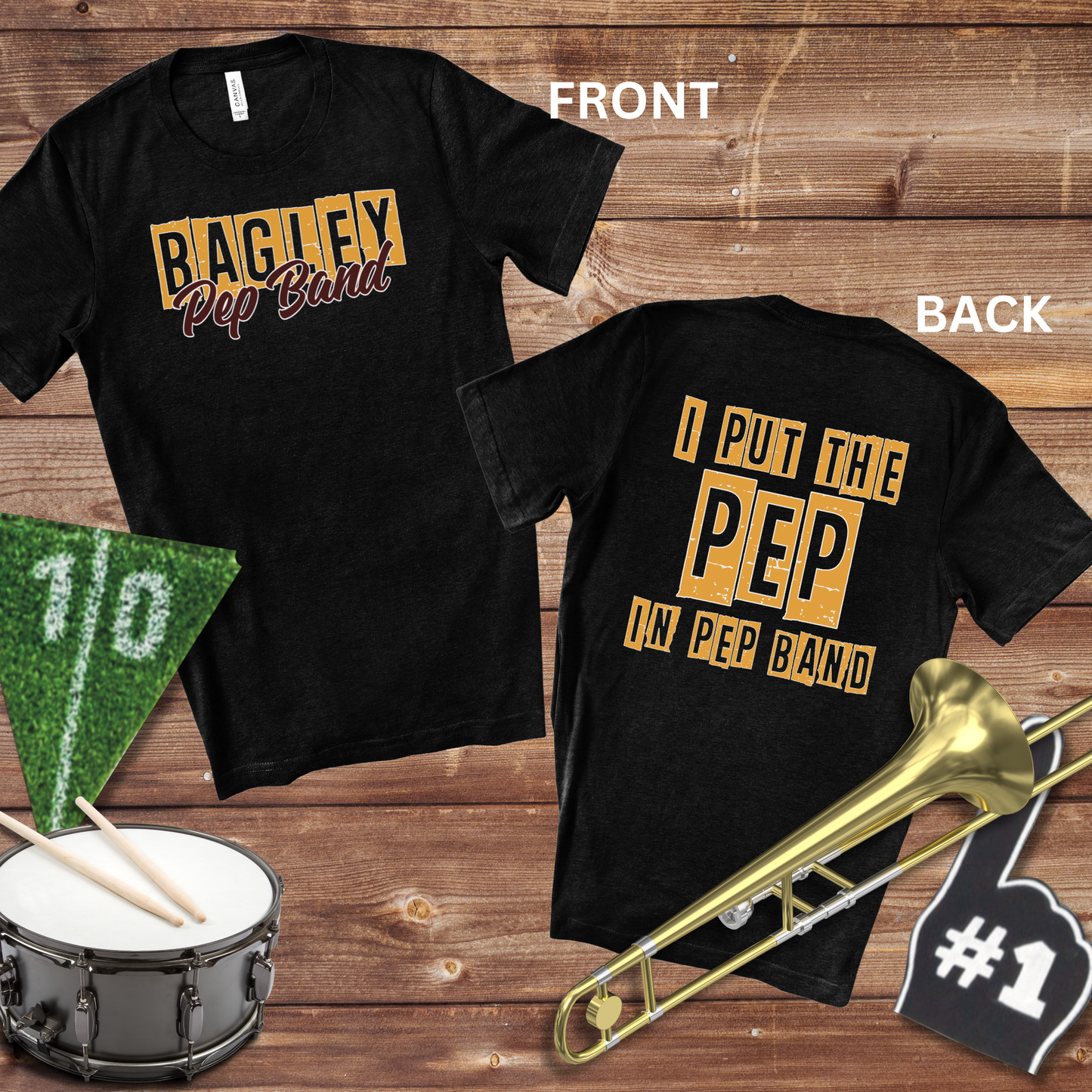 "Pep" in Pep Band Tee