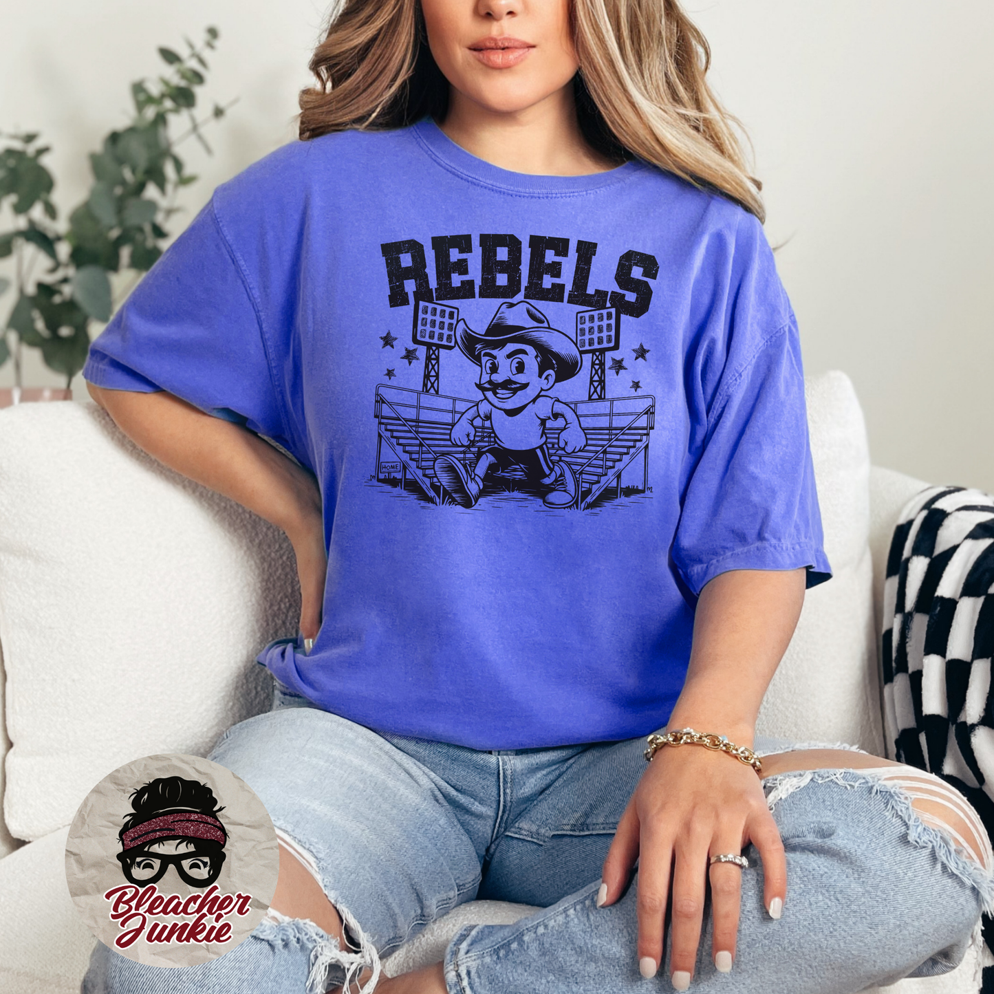Rebels Bleacher Shirt – High School Mascot Spirit Wear Tee