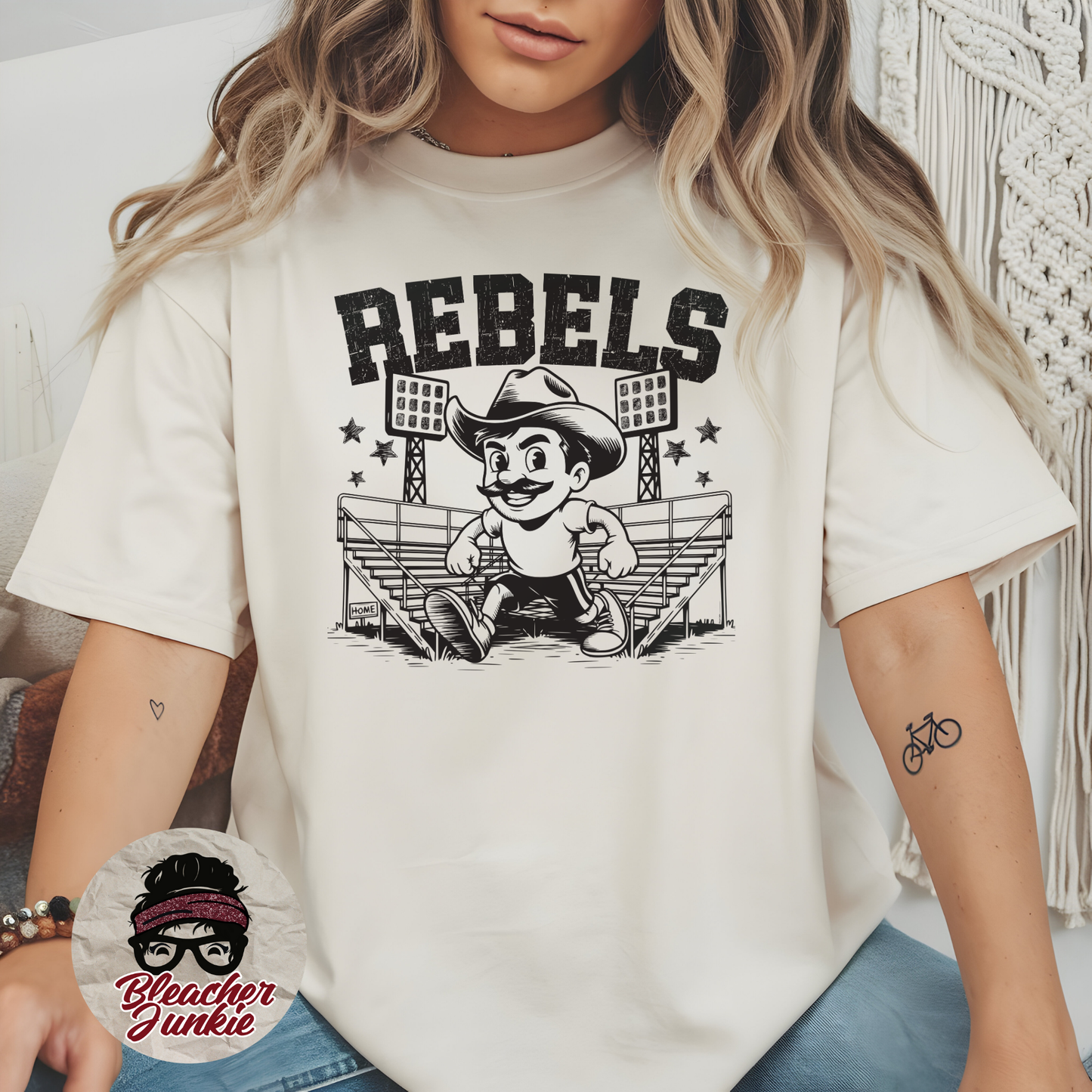 Rebels Bleacher Shirt – High School Mascot Spirit Wear Tee