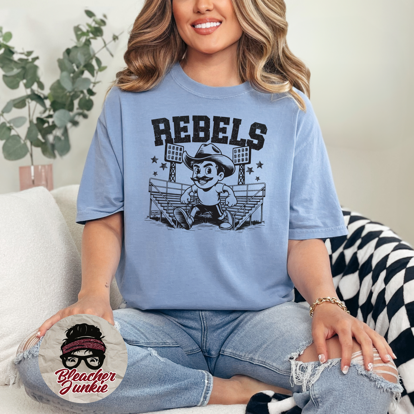 Rebels Bleacher Shirt – High School Mascot Spirit Wear Tee