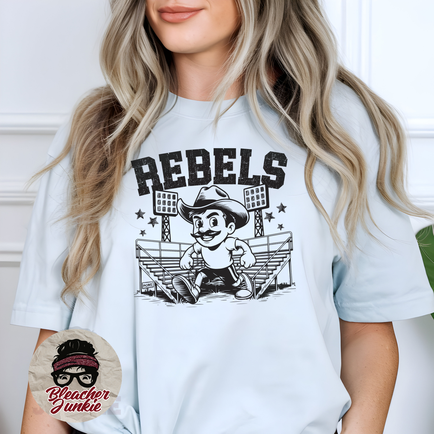 Rebels Bleacher Shirt – High School Mascot Spirit Wear Tee