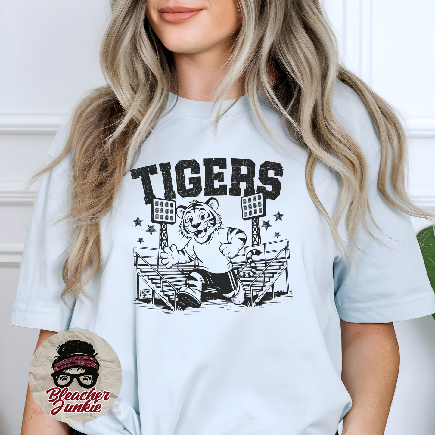 Tigers Bleacher Shirt – High School Mascot Spirit Wear Tee