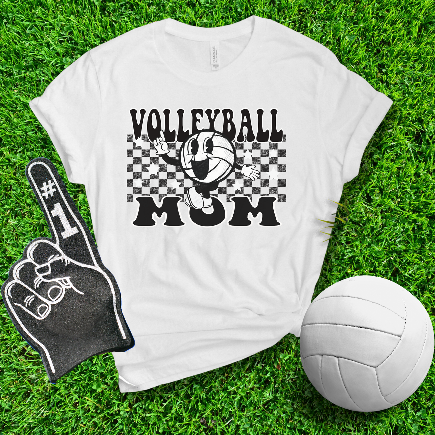 Volleyball Mom Character Tee