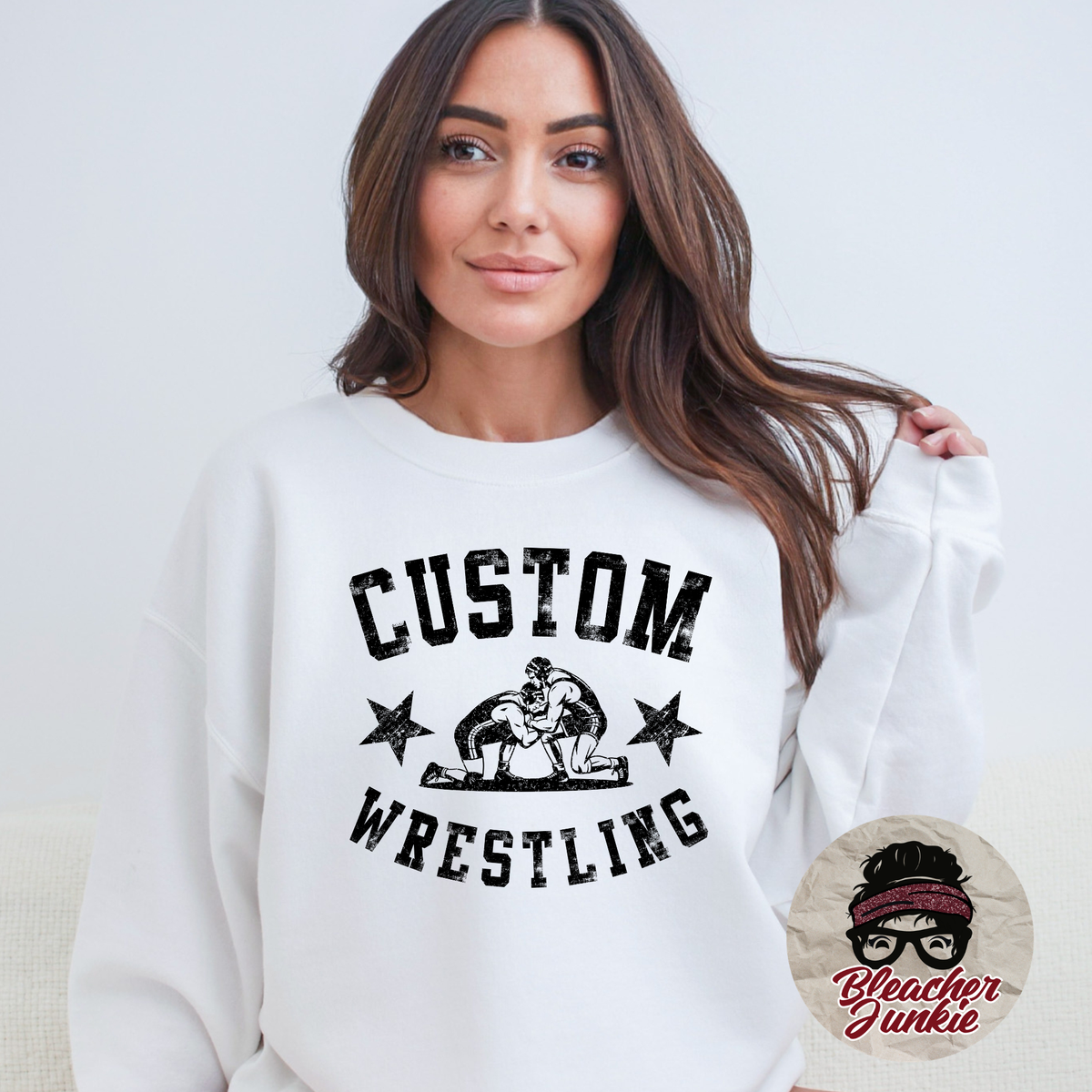 Custom Wrestling Crewneck Sweatshirt | Wrestling Spirit Wear | PC78