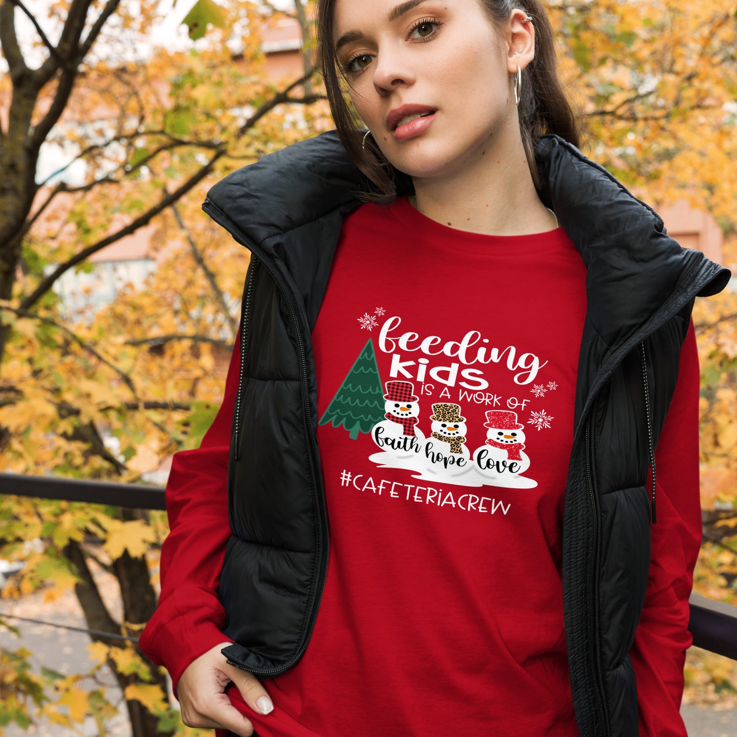 Feeding Kids Long Sleeve Tee
