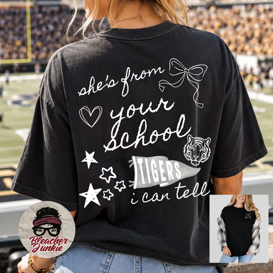 She’s From Your School” Mascot Shirt