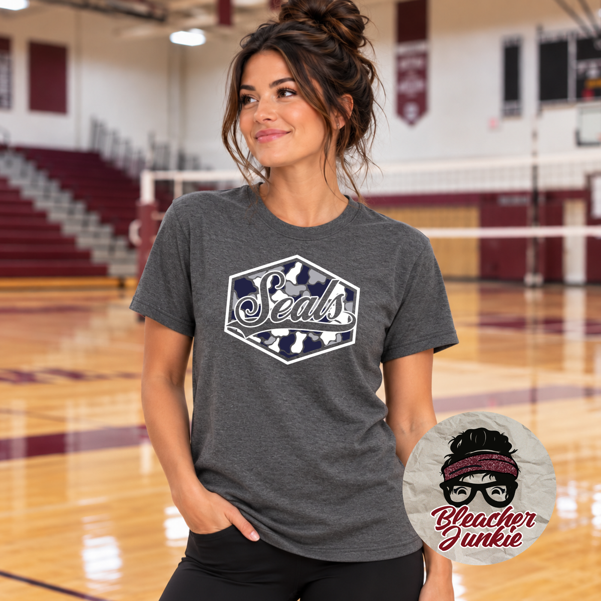 Seals Camo Spirit Wear | Bella+Canvas T-Shirt or Hoodie | Seals Game Day Apparel