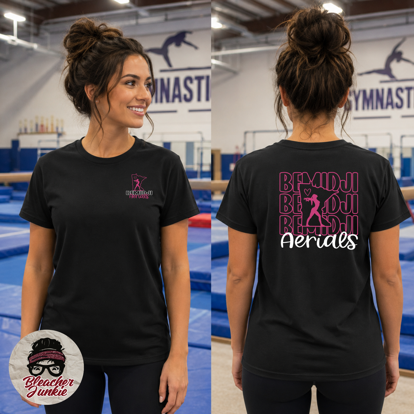 Bemidji Aerials Gymnastics Bella+Canvas T-Shirt | Adult & Youth | 3001cvc