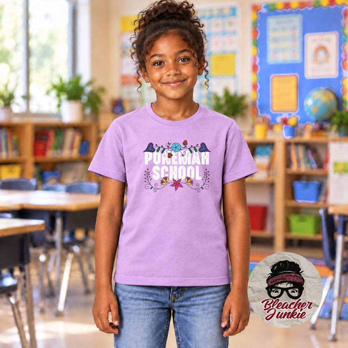 2026 Ponemah School-Dark Lavender Youth Shirt /Youth Purple Hoodie