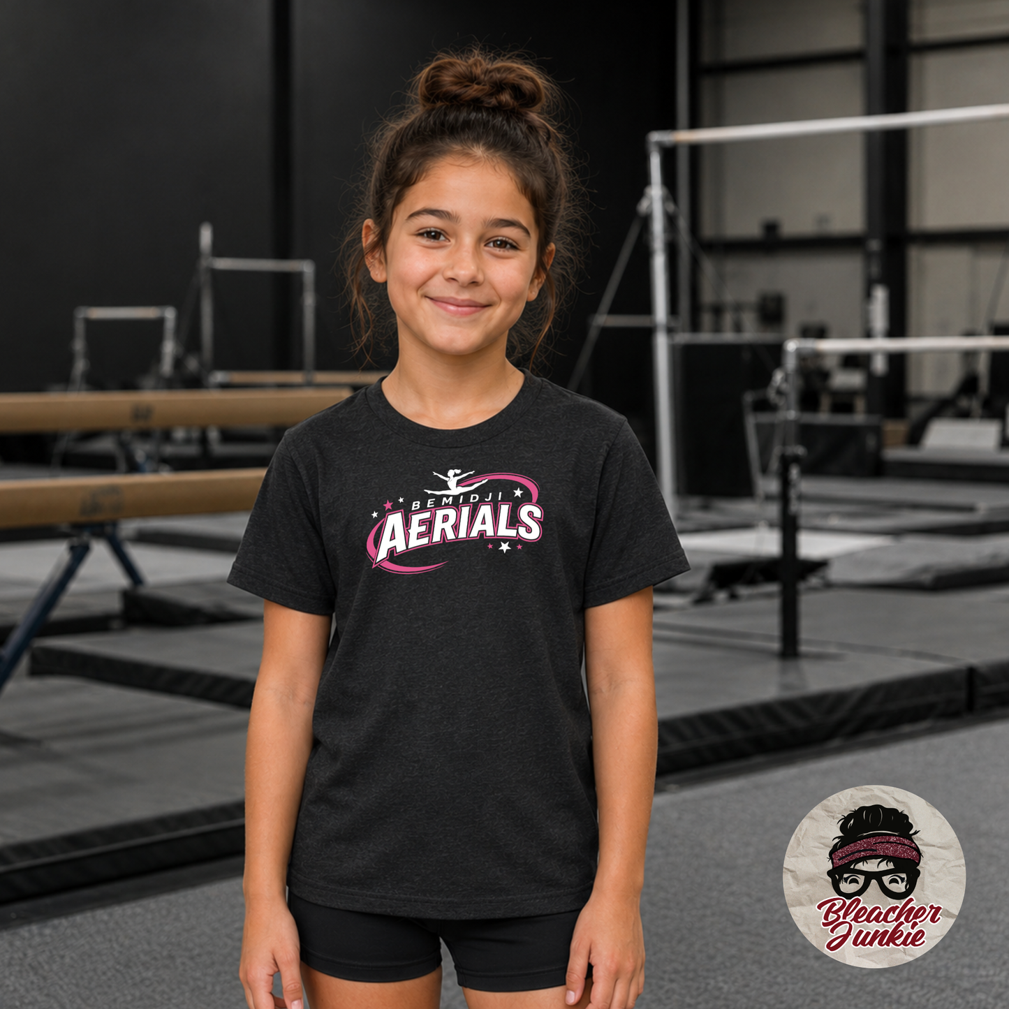 2026 Bemidji Aerials Gymnastics Stars T-Shirt | Adult & Youth | 3001cvc