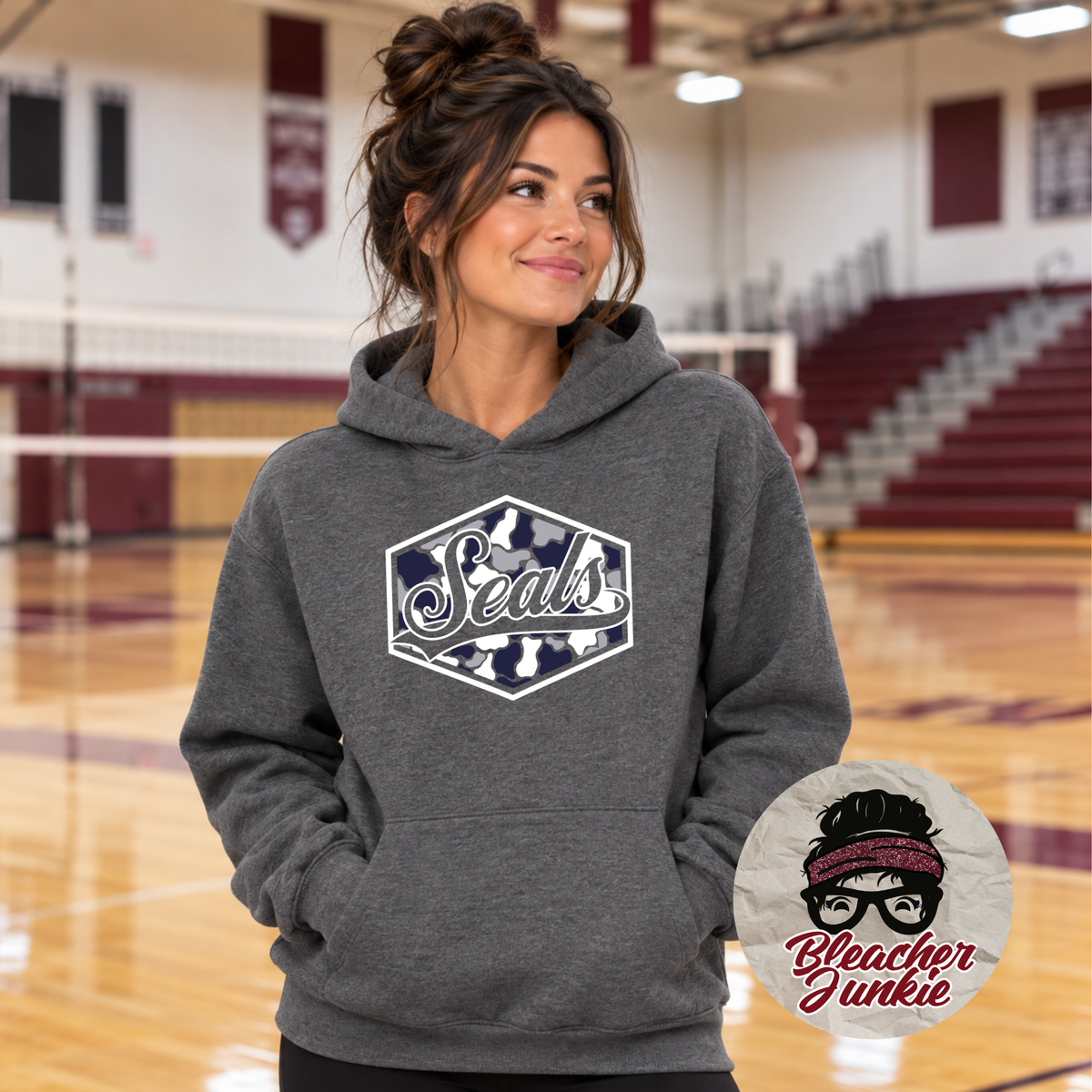 Seals Camo Spirit Wear | Bella+Canvas T-Shirt or Hoodie | Seals Game Day Apparel
