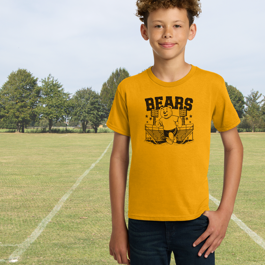 Youth Bears Bleacher Shirt – High School Mascot Spirit Wear Tee