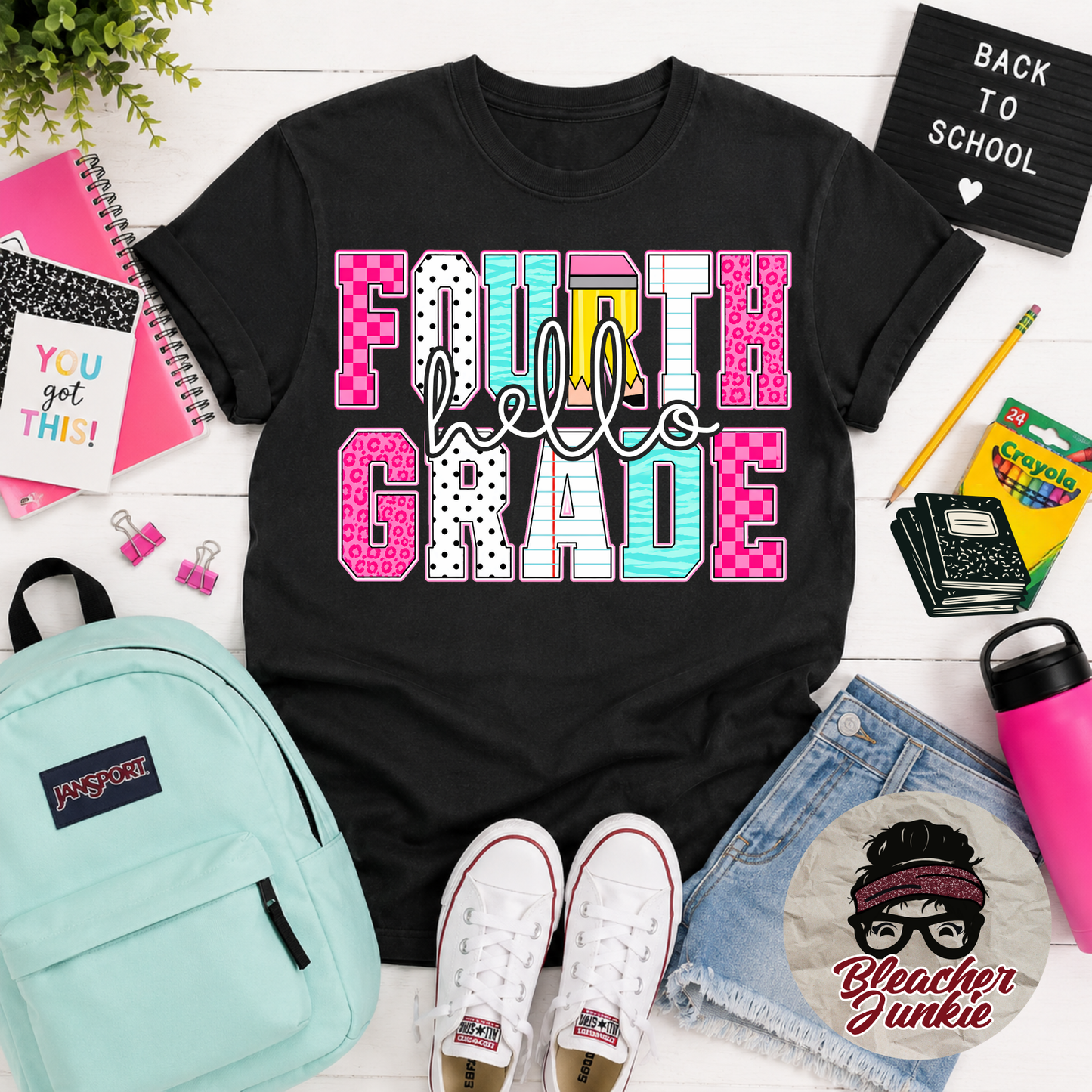 Hello 4th Grade Teacher Shirt | Back to School Teacher Tee