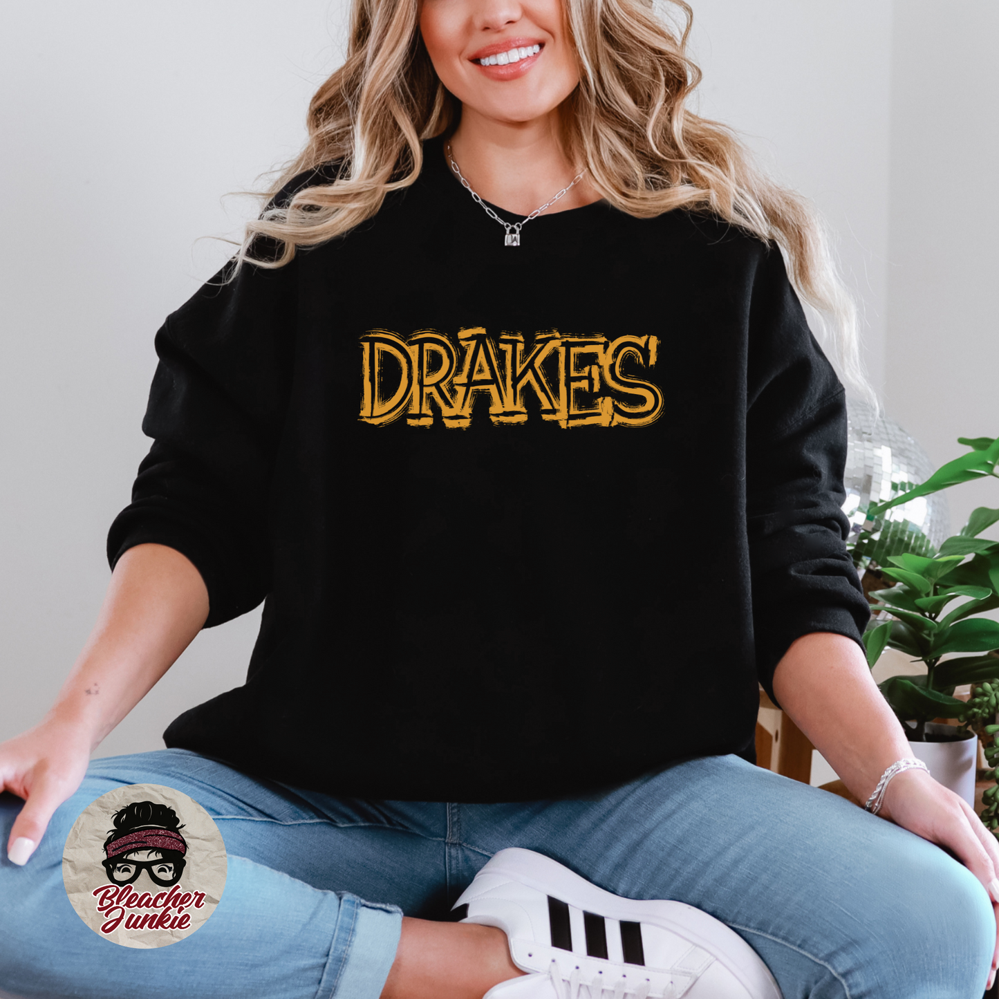 Scratched DRAKES Mascot Shirt, Crewneck, or Hoodie | Bella Canvas 3001CVC Tee, 3901 Sweatshirt, 3719 Hoodie | School Spirit Wear for Game Day