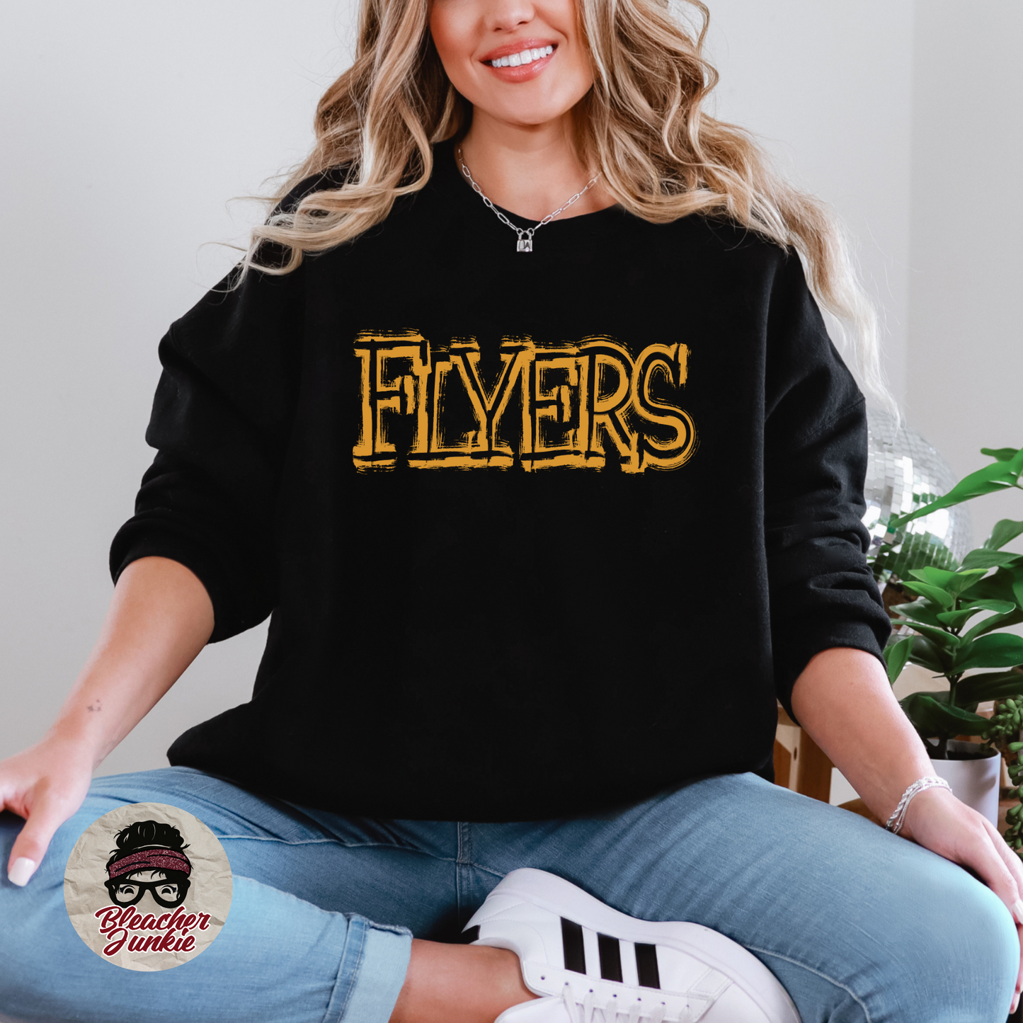Scratched Flyers Mascot Shirt, Crewneck, or Hoodie | Bella Canvas 3001CVC Tee, 3901 Sweatshirt, 3719 Hoodie | School Spirit Wear for Game Day