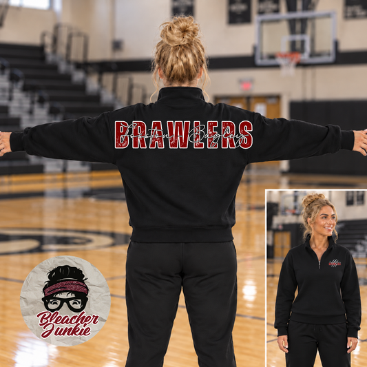 Brawlers Big Back Quarter-Zip Pullover | PC78Q