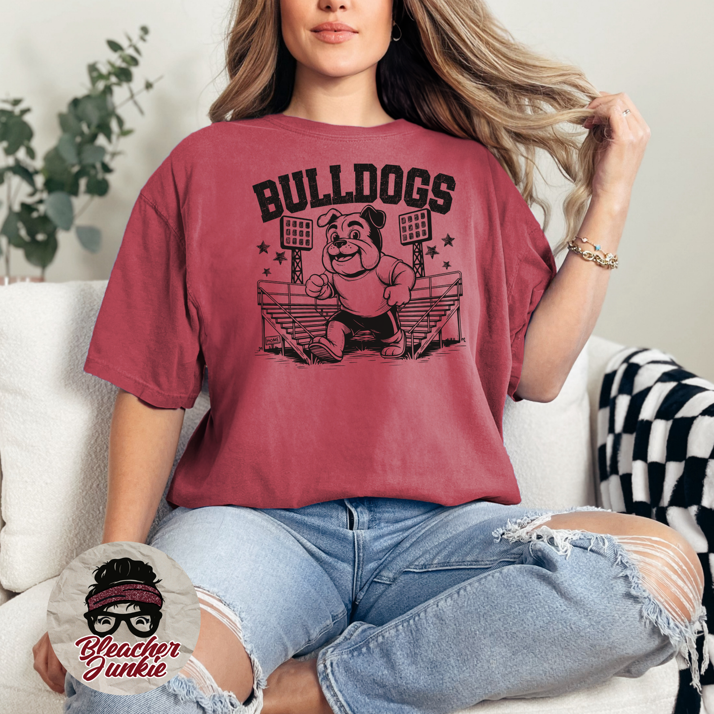 Bulldogs Bleacher Shirt – High School Mascot Spirit Wear Tee