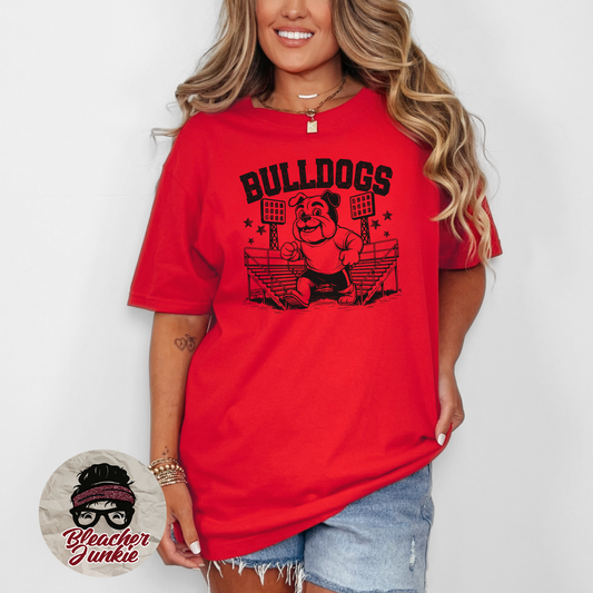 Bulldogs Bleacher Shirt – High School Mascot Spirit Wear Tee