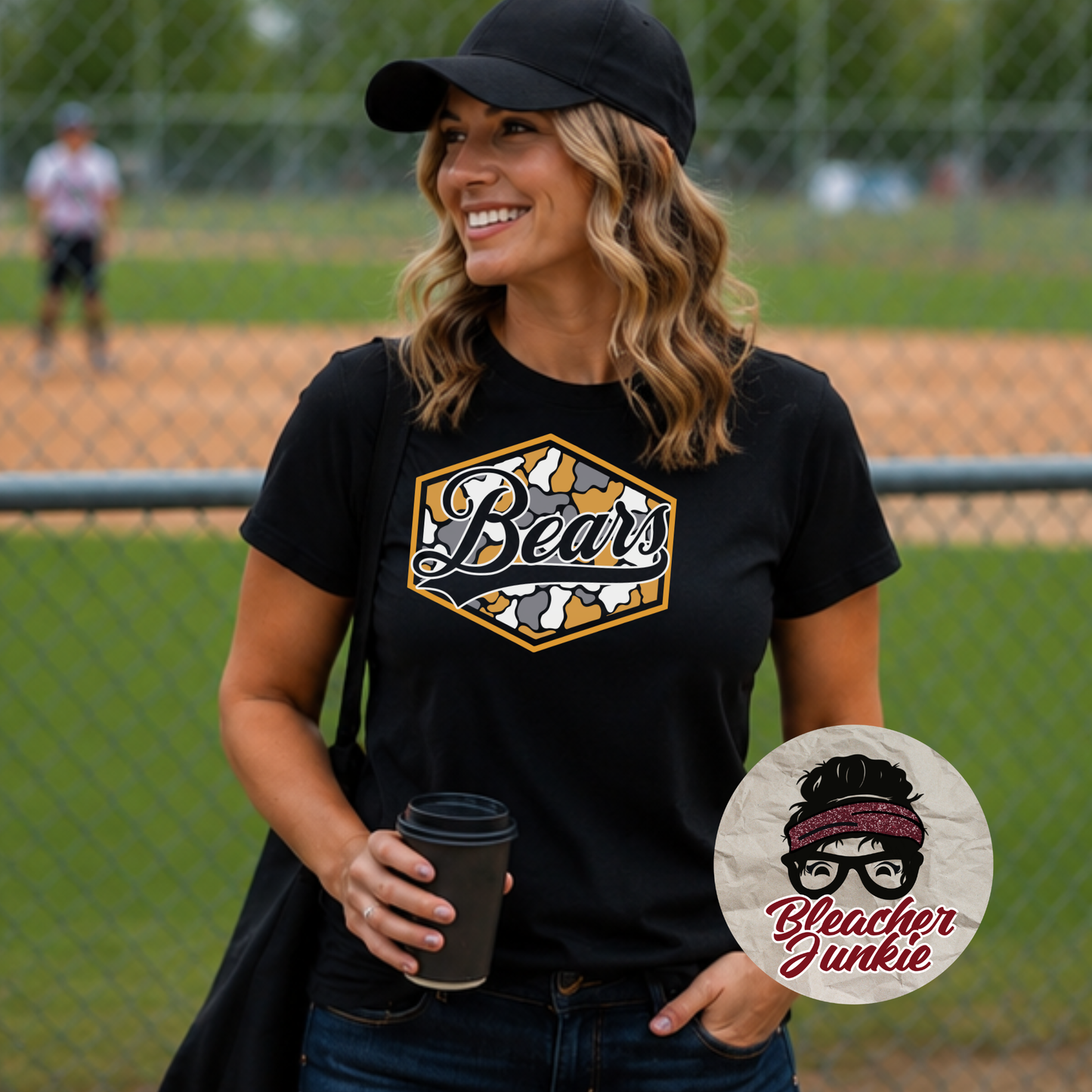 Bears Camo Spirit Wear | Bella+Canvas T-Shirt or Hoodie | Bears Game Day Apparel