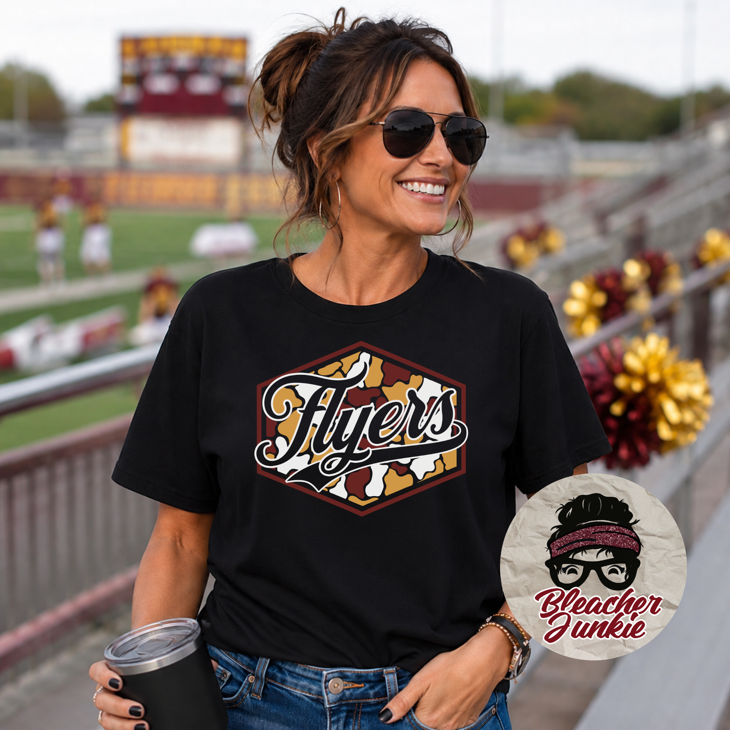 Flyers Camo Spirit Wear | Bella+Canvas T-Shirt or Hoodie | Flyers Game Day Apparel