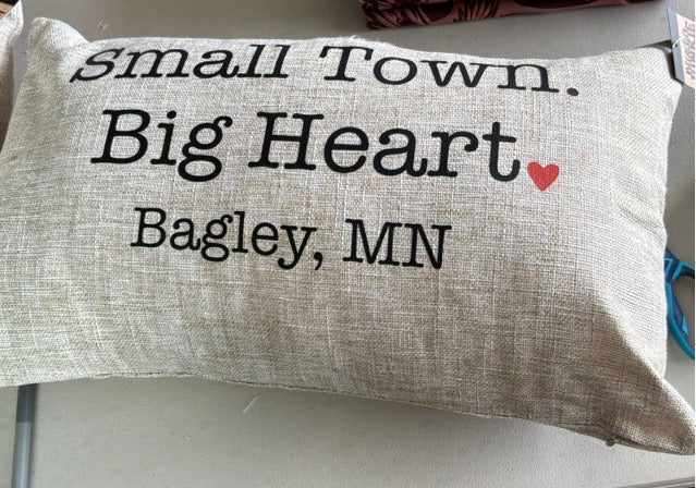 Small Town Big Heart Pillow-Bagley