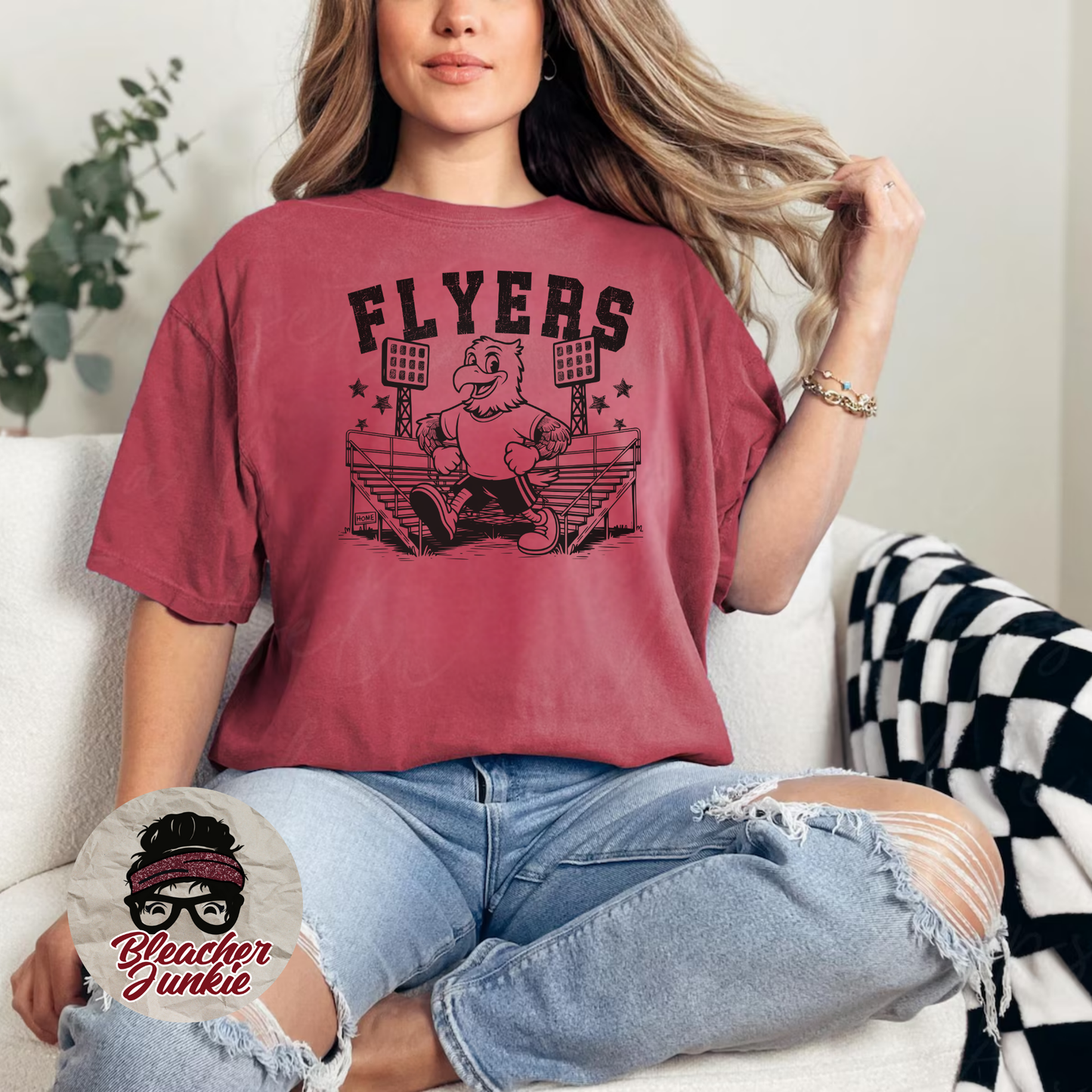 Flyers Bleacher Shirt – High School Mascot Spirit Wear Tee