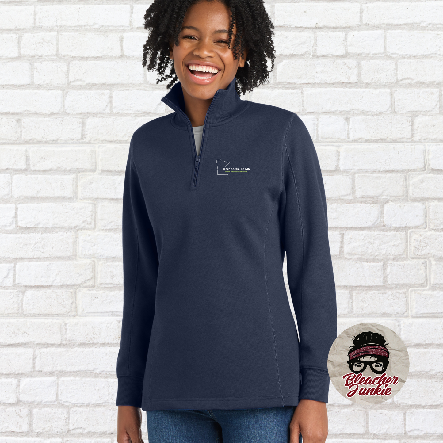 TeachEdSpMN Women's 1/4-Zip Sweatshirt
