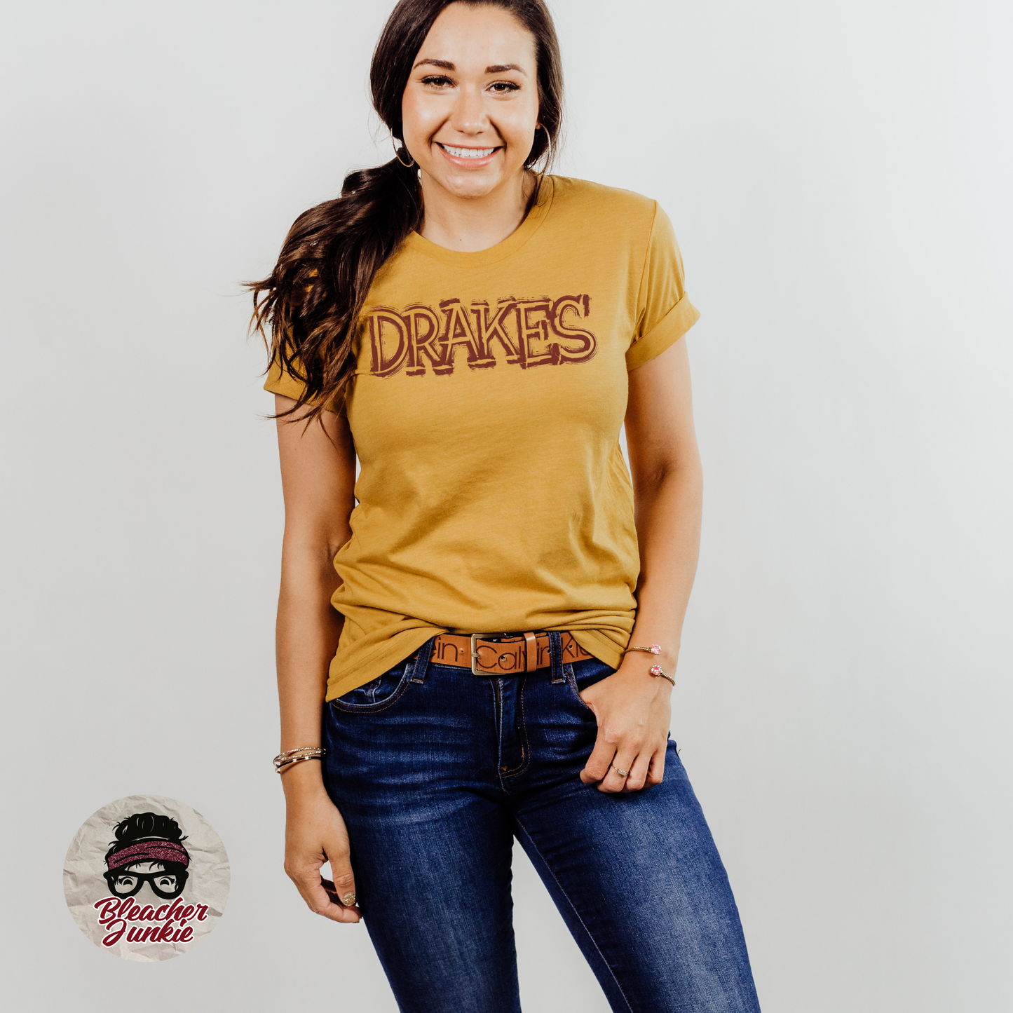 Scratched DRAKES Mascot Shirt, Crewneck, or Hoodie | Bella Canvas 3001CVC Tee, 3901 Sweatshirt, 3719 Hoodie | School Spirit Wear for Game Day