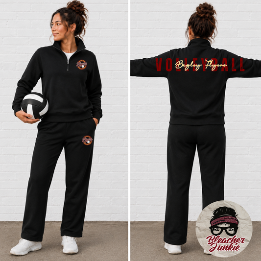 🏐 2026 Bagley Flyers Volleyball Players 1/4-Zip Pullover