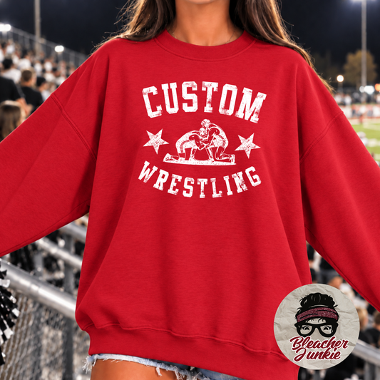 Custom Wrestling Crewneck Sweatshirt | Wrestling Spirit Wear | PC78