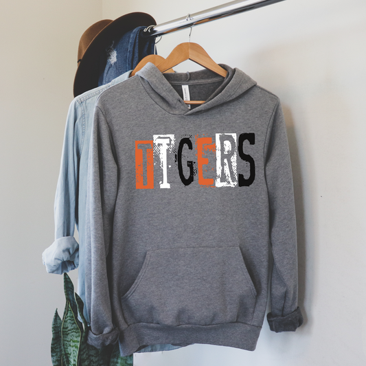 Stamped Grunge Tigers
