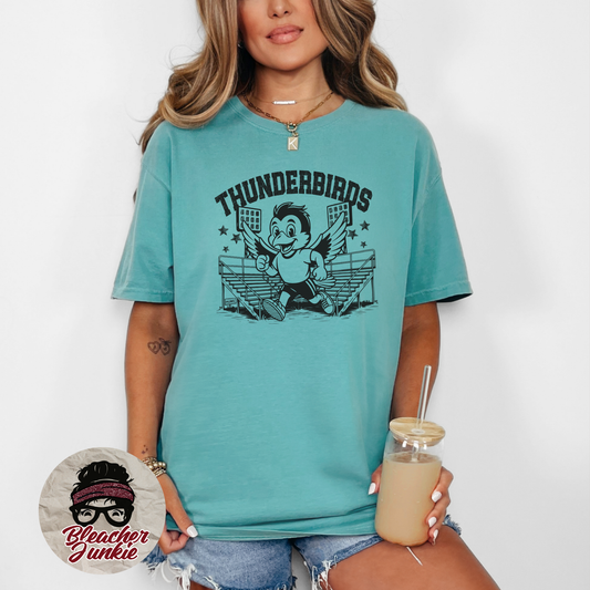 Thunderbirds Bleacher Shirt – High School Mascot Spirit Wear Tee
